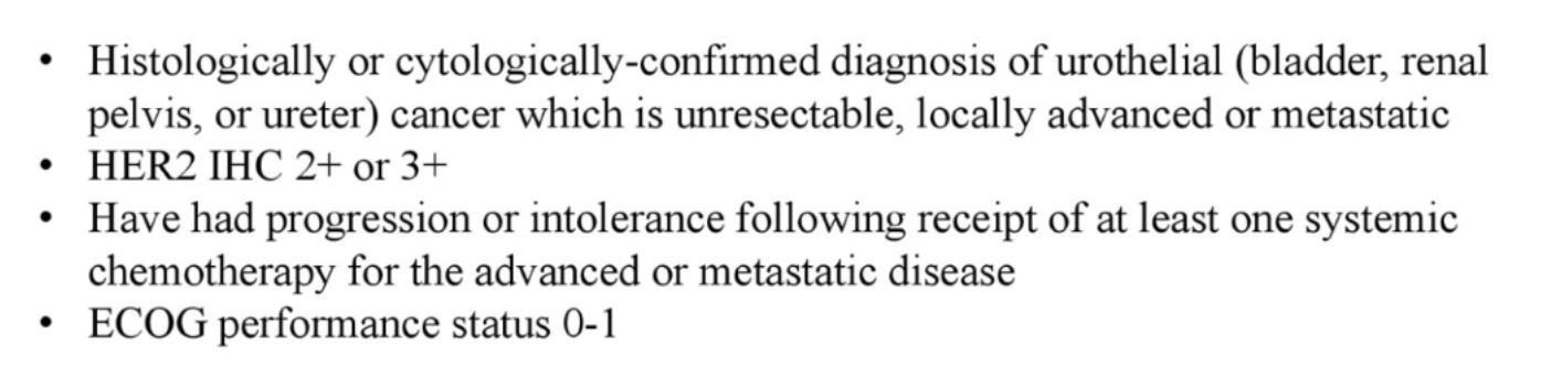 ASCO 2019 RC48 key inclusion criteria