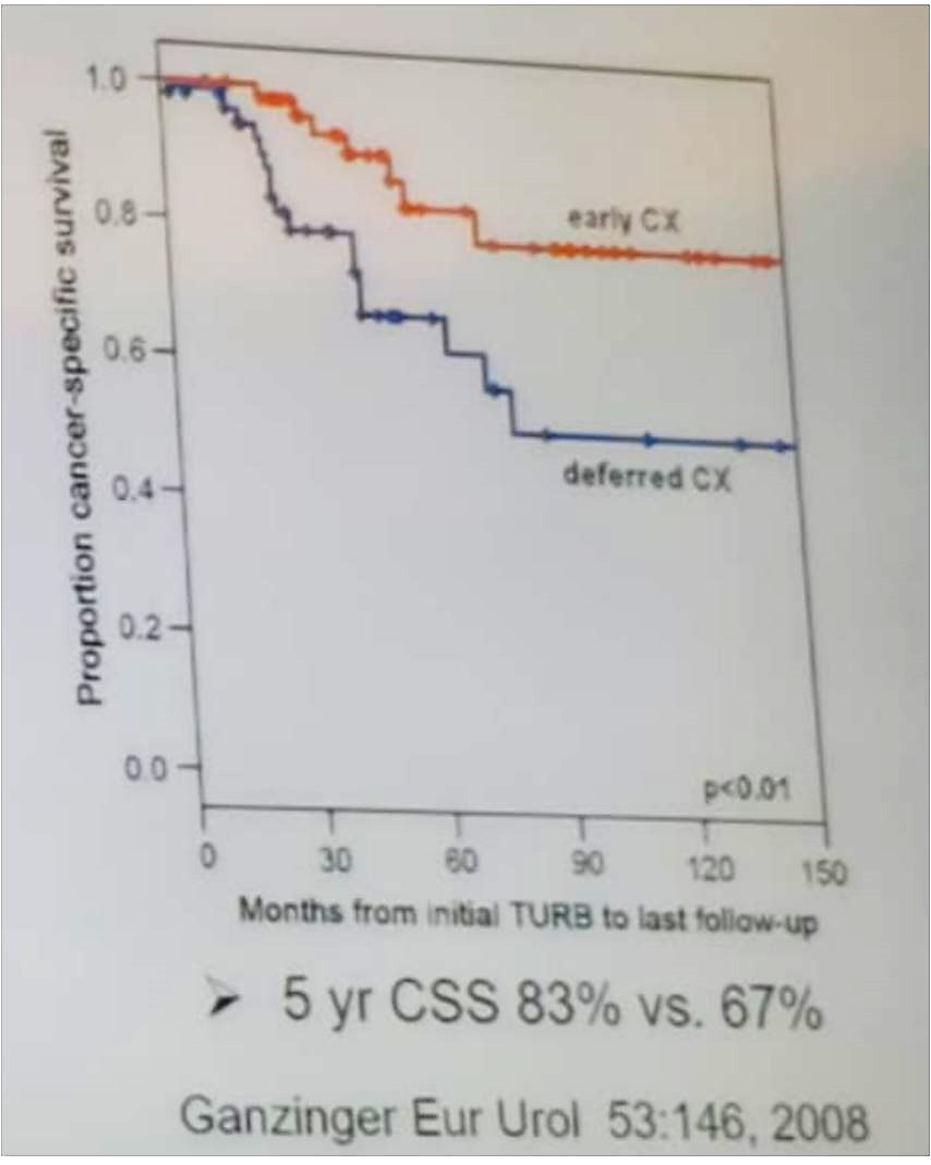 SIU 2019 Early vs. delayed radical cystectomy