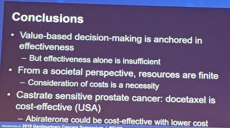 UroToday ASCOGU2019 valuebaseddecisionmaking