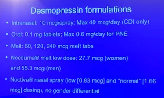 UroToday SUFU2019 Desmopressin Formulations 1