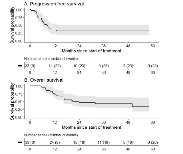 pelvic radiation progression free survival