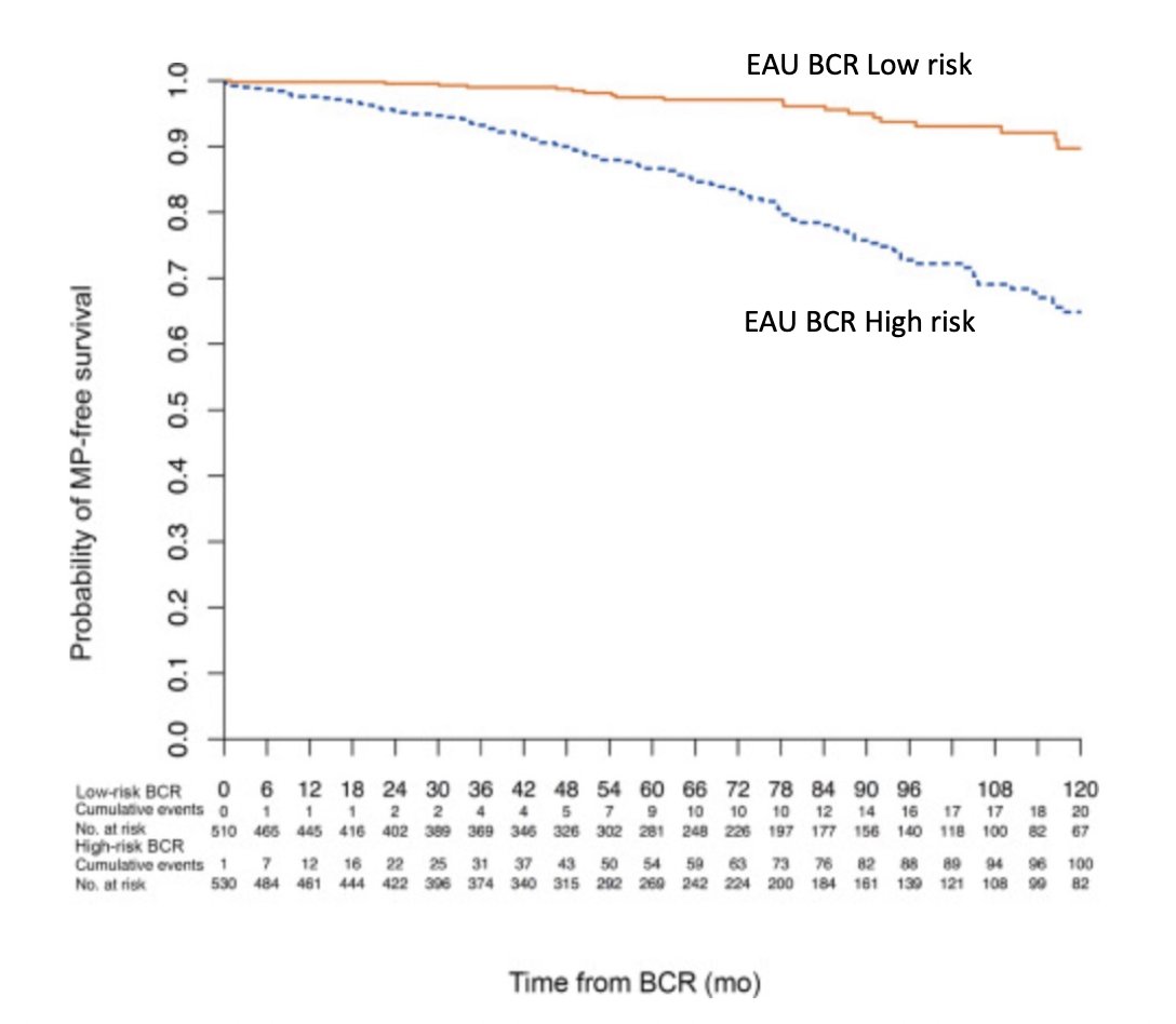 EAU biochemical recurrence risk groups