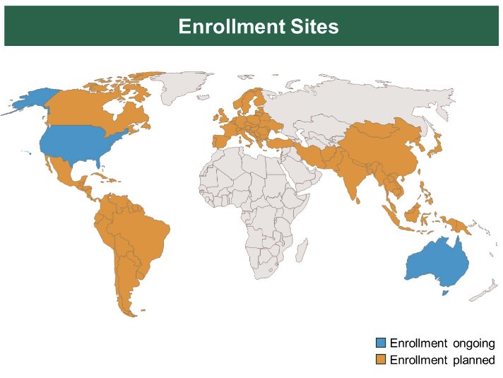 DV-001 trial enrollment sites