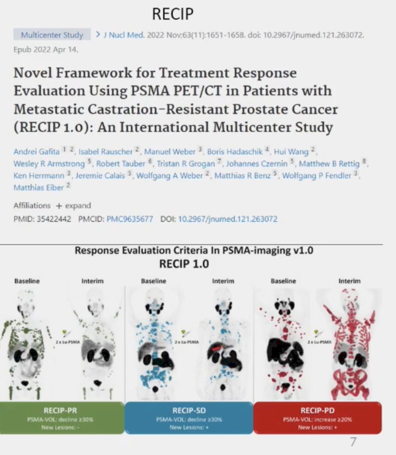 Response Evaluation Using PSMA PET/CT in Patients with Metastatic Castration-Resistant Prostate Cancer (RECIP)