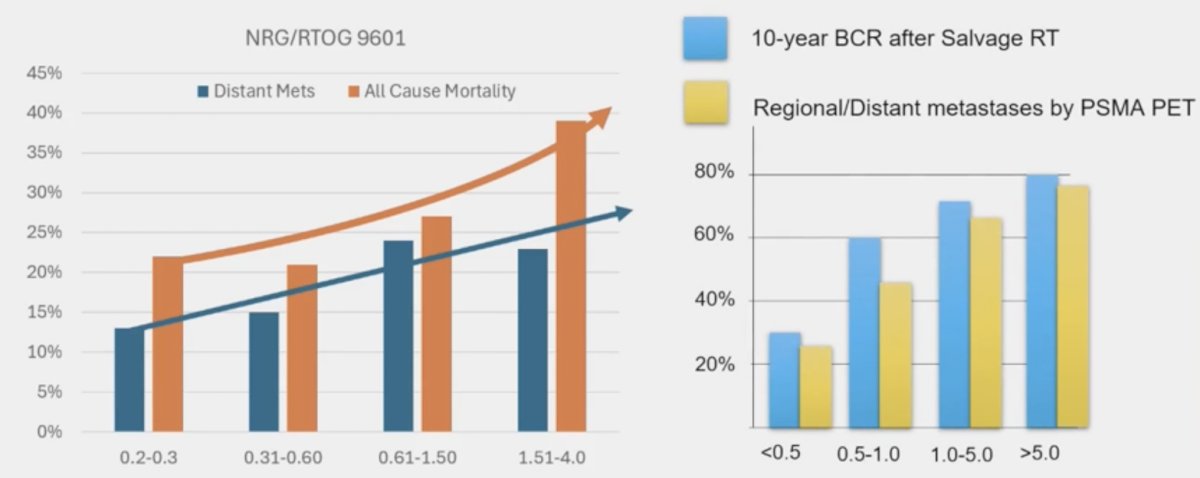 for pre-salvage radiotherapy, PSA is consistently the most prognostic variable