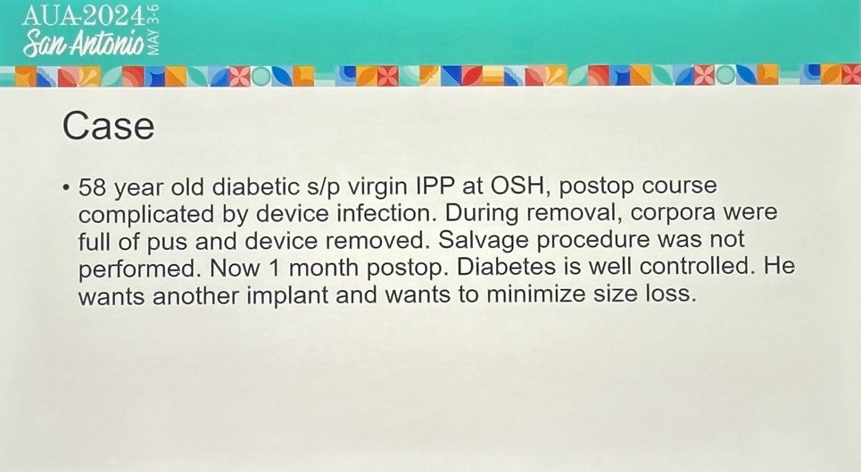 penile prosthesis surgery case study