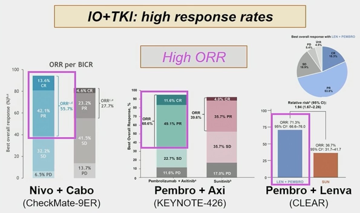 How do we choose between IO + IO versus IO + TKI combinations 1