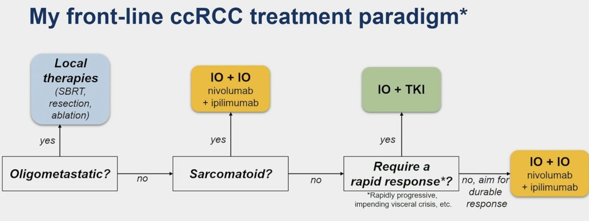 Dr. Braun’s personal front-line clear cell RCC treatment paradigm