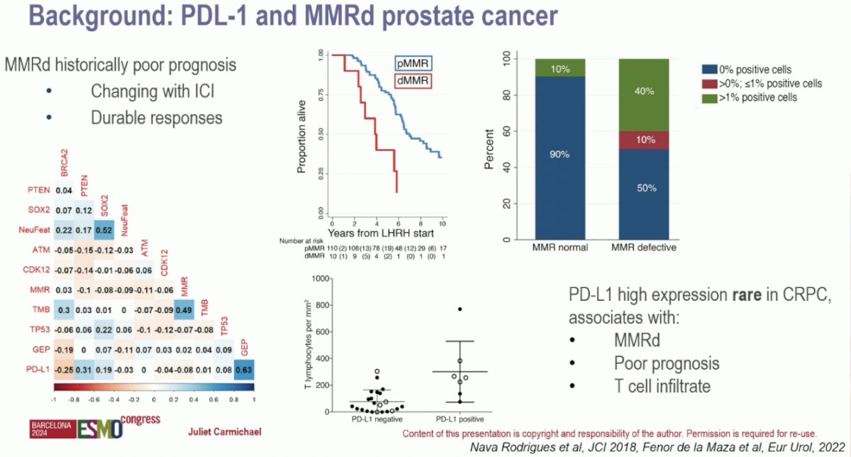 These patients have increased T-cell lymphocyte infiltration, which has made them a target for immune checkpoint inhibitors.