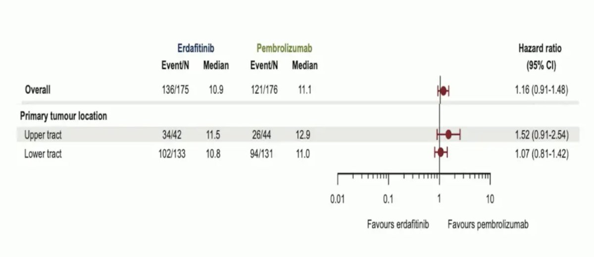 response to erdafitinib has been poor, with these tumors having better response with pembrolizumab