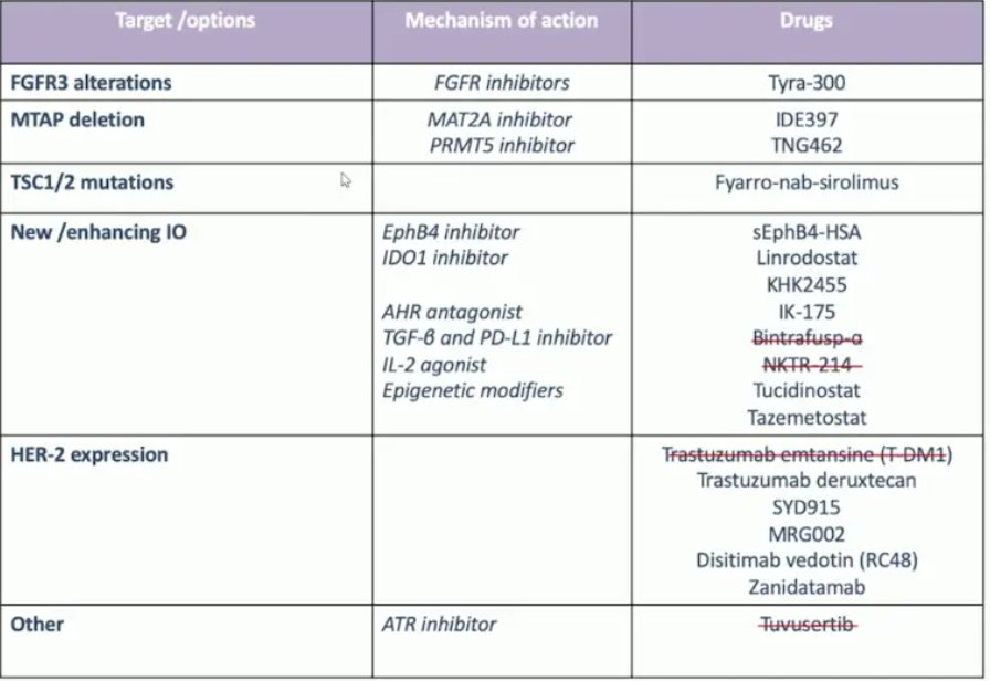 novel agents and combinations, as well as antibody drug conjugates