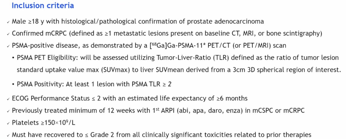 Detailed inclusion criteria are outlined below