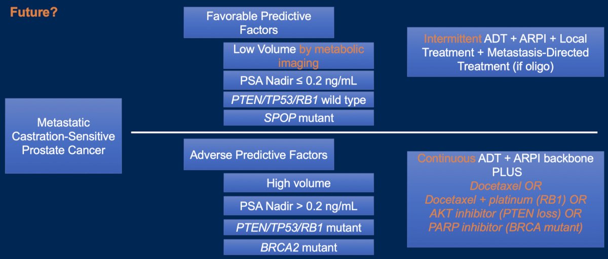 Dr. Chavarriaga highlighted the following potential future tailored approach to treatment of mHSPC:&nbsp;