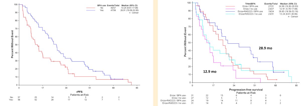 WSAUA 2025: Impact of bone protecting agents on outcomes with enzalutamide, with or without radium-223, in asymptomatic/mildly symptomatic patients with bone mCRPC from PEACE-3 image 3
