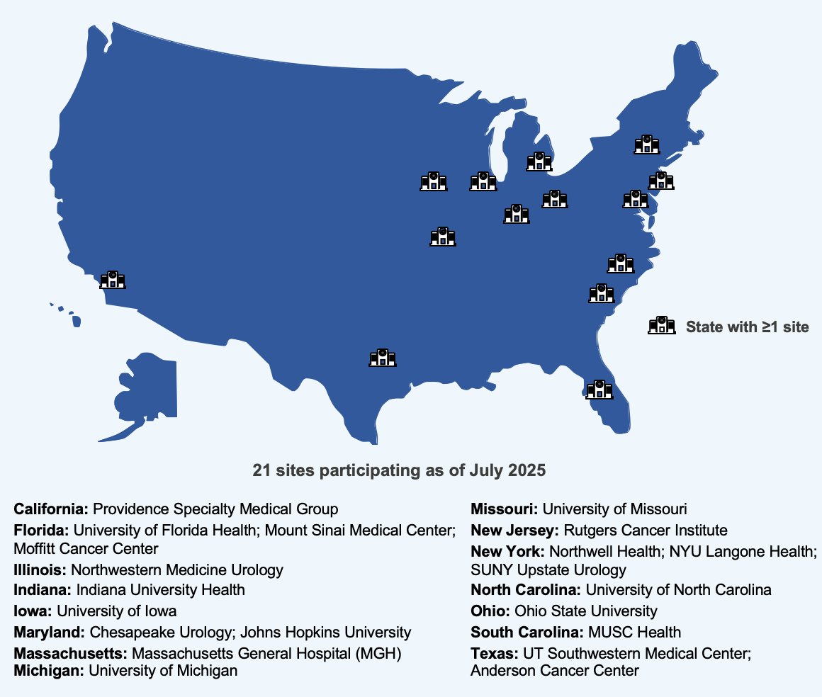 The uTRACT registry (NCT05874921) is a single-arm, multicenter study, with retrospective and prospective data capture. Approximately 400 participants age >18 years with upper tract urothelial carcinoma who received UGN-101 post-FDA approval (April 15, 2020), will be enrolled. As of July 2025, 21 sites across the United States are participating in uTRACT: