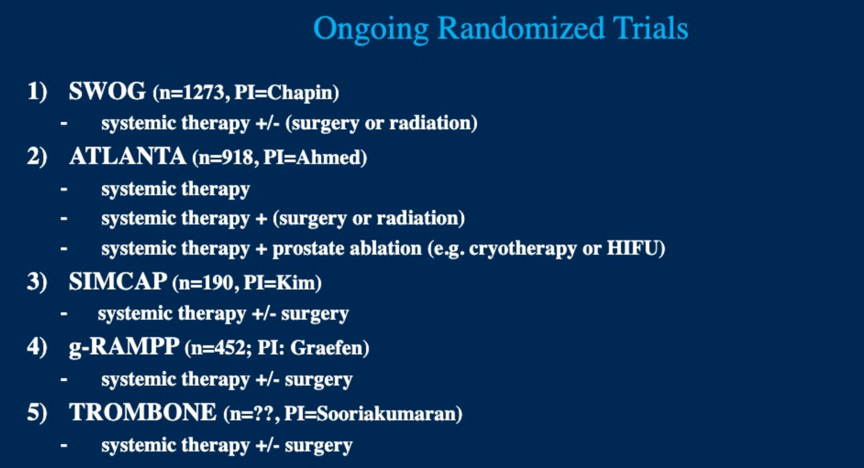 ongoing randomized trials