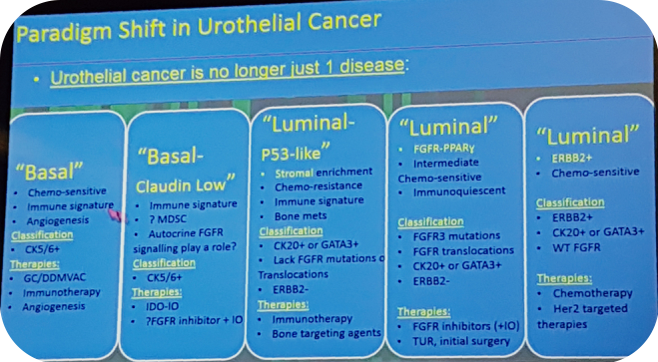 paradigm shift urothelial cancer
