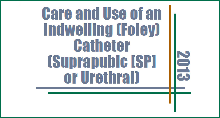 care and use of foley330c