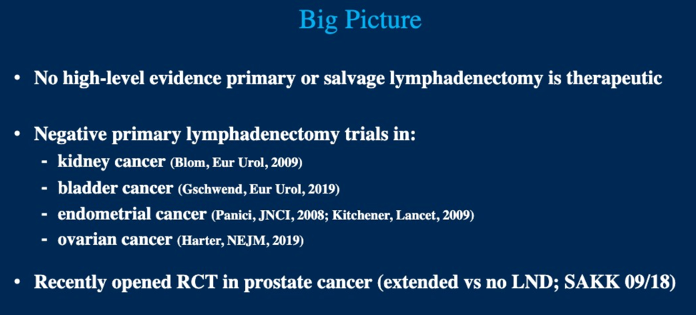 study on salvage lymph node dissection